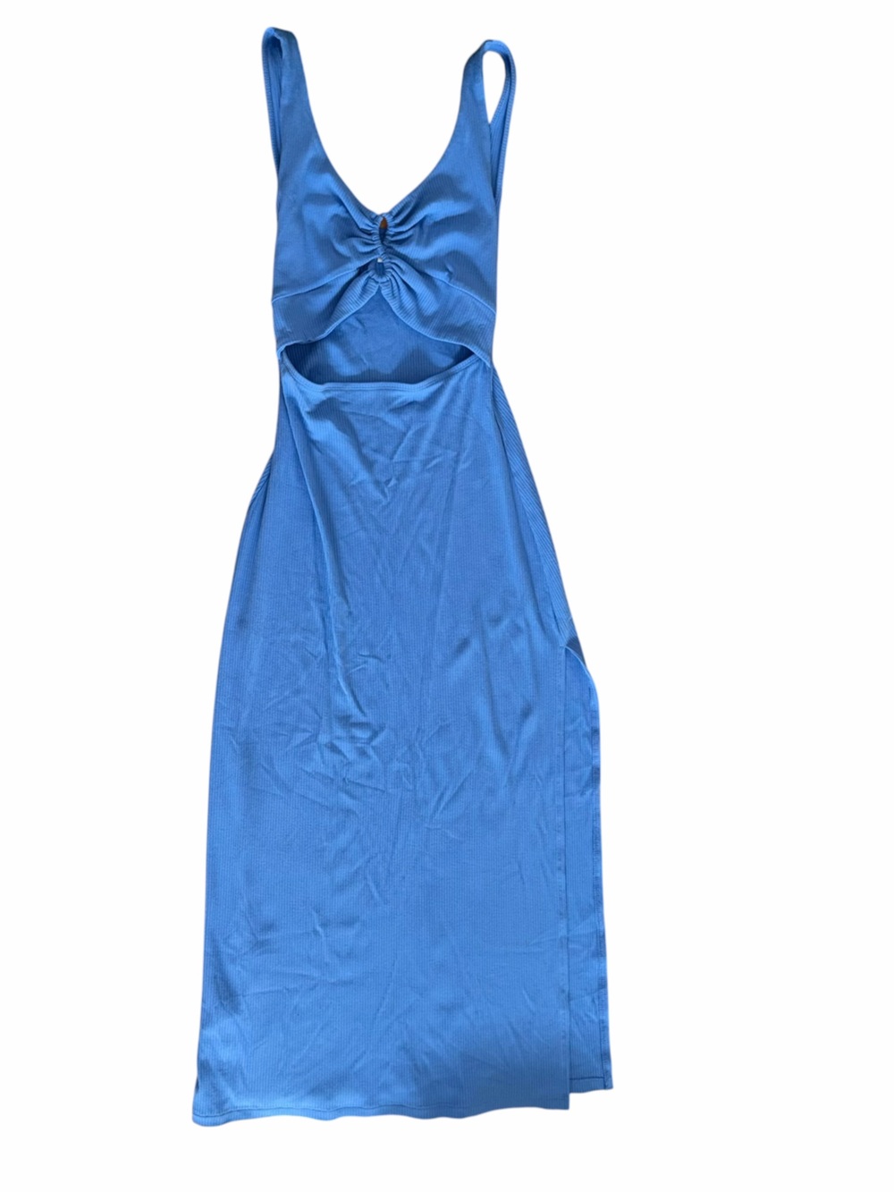 L*SPACE REVOLVE Camille Ribbed Midi Dress in Very Peri Blue Size L - Picture 5 of 7